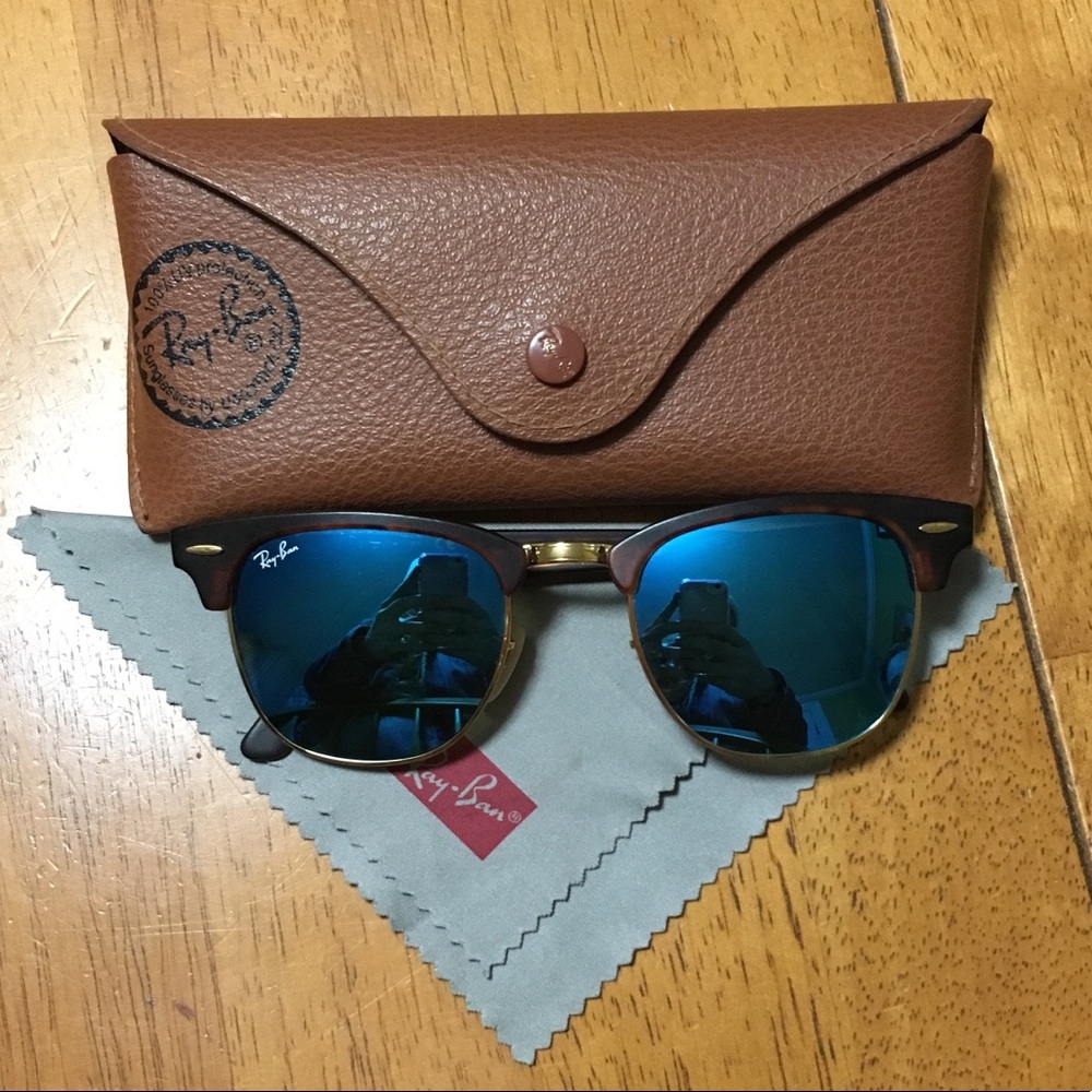RayBan Mirrored Tortoise/Blue